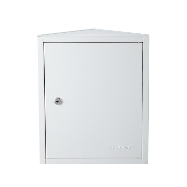 Viva ComfortSteel WallMount 2Shelf Corner Locking Medicine